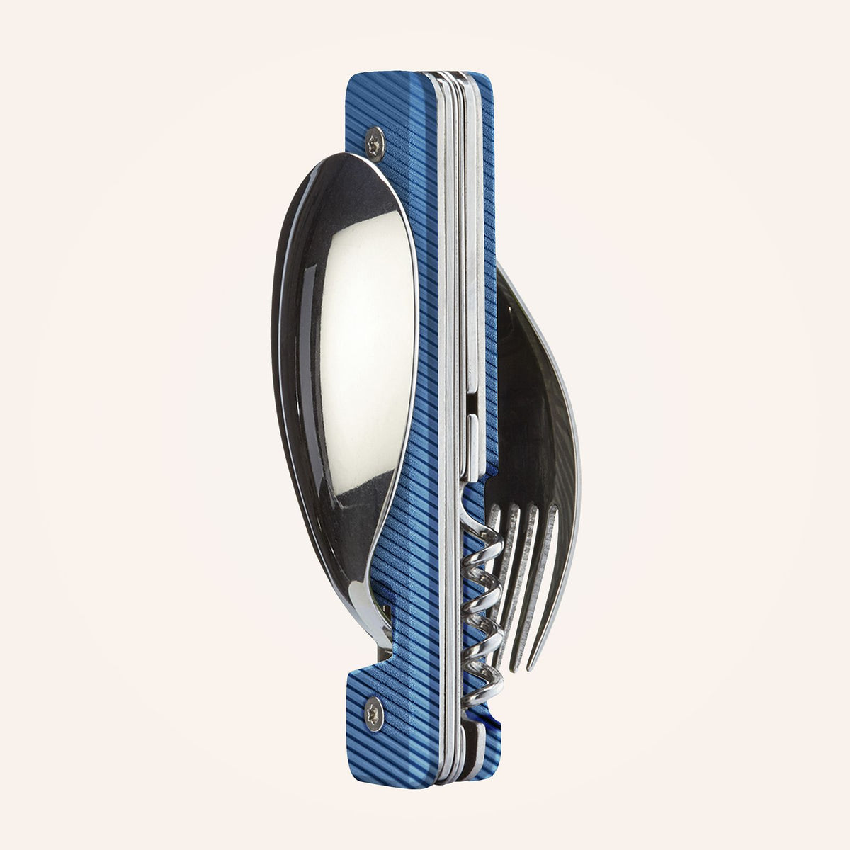 Multi Besteck 13:25, Aluminium blau