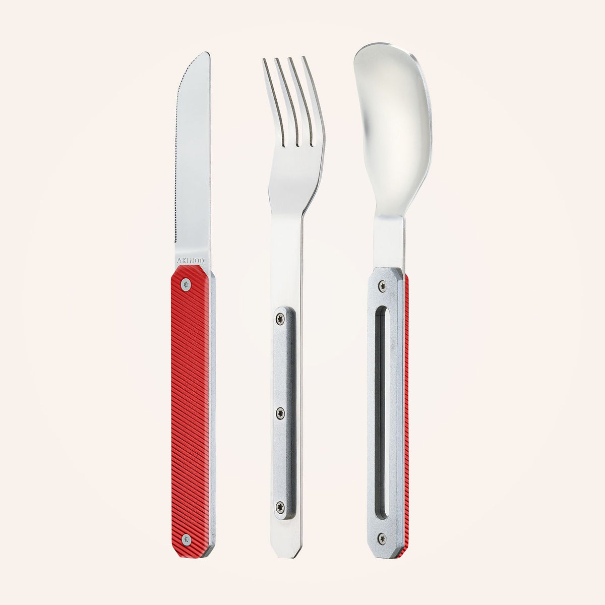 Besteck 12:34, Aluminium rot
