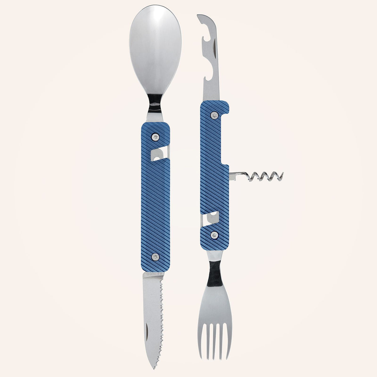 Multi Besteck 13:25, Aluminium blau
