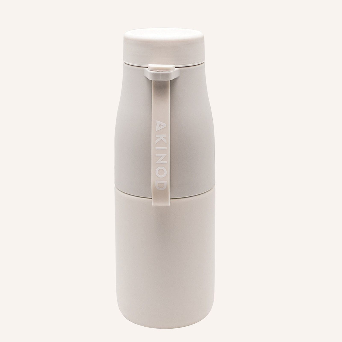 Doppelwandige Flasche 07:20, Beige