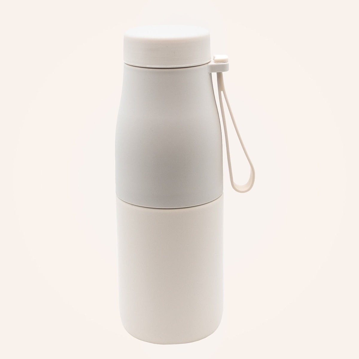 Doppelwandige Flasche 07:20, Beige