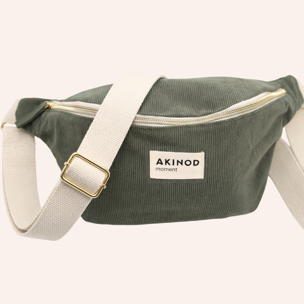 Bauchtasche aus grünem Cord