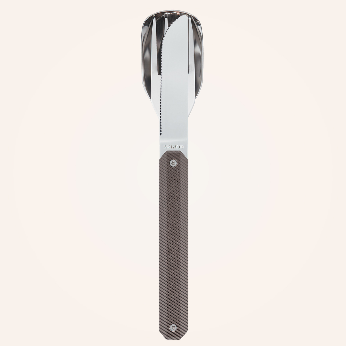 Besteck 12:34, Aluminium dunkelgrau