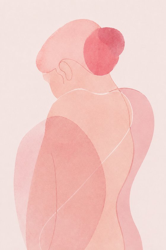 Rosa Aquarell Nr. 4