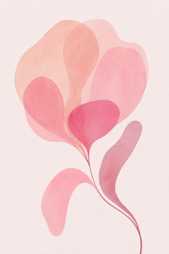 Rosa Aquarell Nr. 5