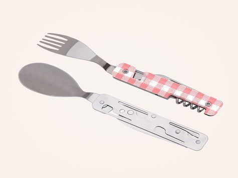 Multifonction Utensils 13:25, Pink Vichy