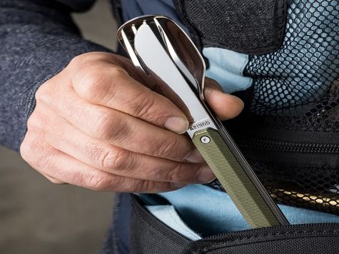 Feststehendes Besteck 12h34, Aluminium khaki