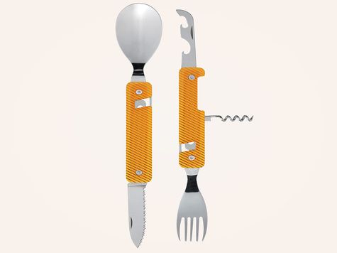 Multifunction Cutlery 13:25, Orange aluminum