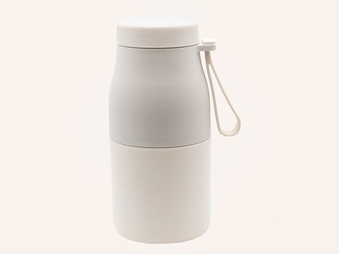 Doppelwandige Flasche 07:20, Beige