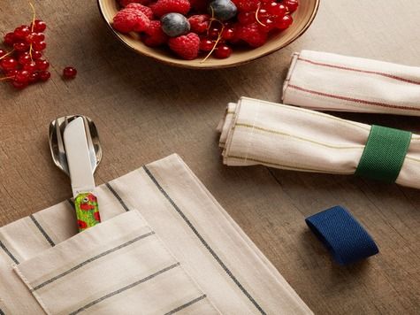 Rollbare Serviette 11:37, Blau