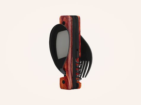 Multifunktionsbesteck 13h25, Korallenholz