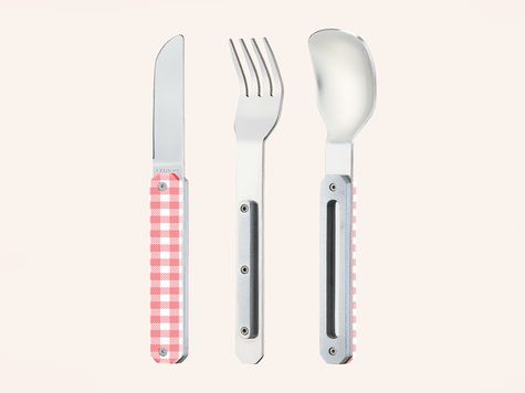 Besteckset 12h34, Vichy Rosa