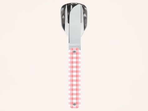 Besteckset 12h34, Vichy Rosa