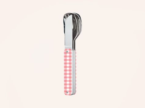 Besteckset 12h34, Vichy Rosa
