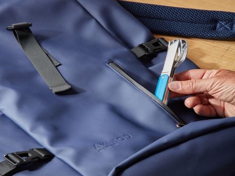 Rolltop cooler backpack 09:12, Ultramarine blue