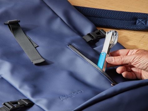 Couverts 12:34, Aluminium bleu lagon