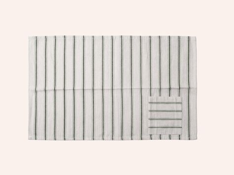 Travel napkin roll 11:37, Green khaki