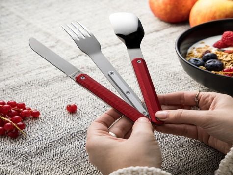 Utensils 12:34, Red aluminum